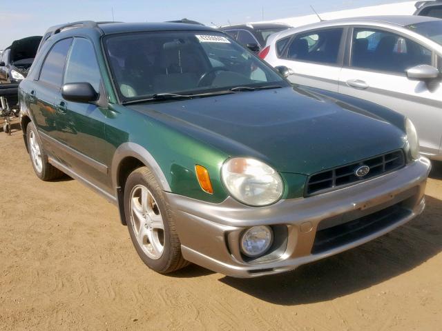 JF1GG68542H817088 - 2002 SUBARU IMPREZA OU GREEN photo 1