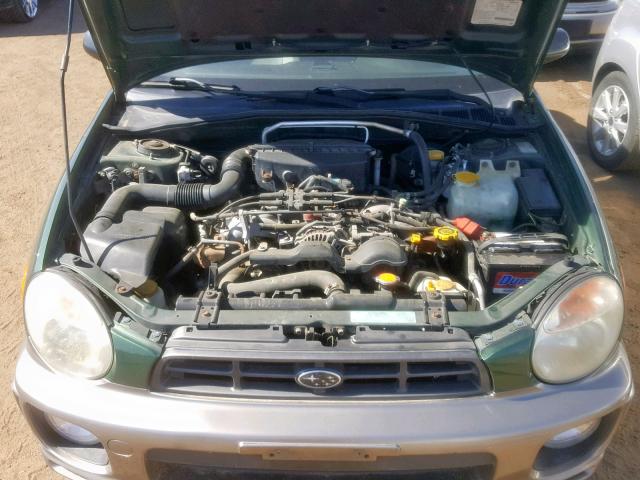 JF1GG68542H817088 - 2002 SUBARU IMPREZA OU GREEN photo 7