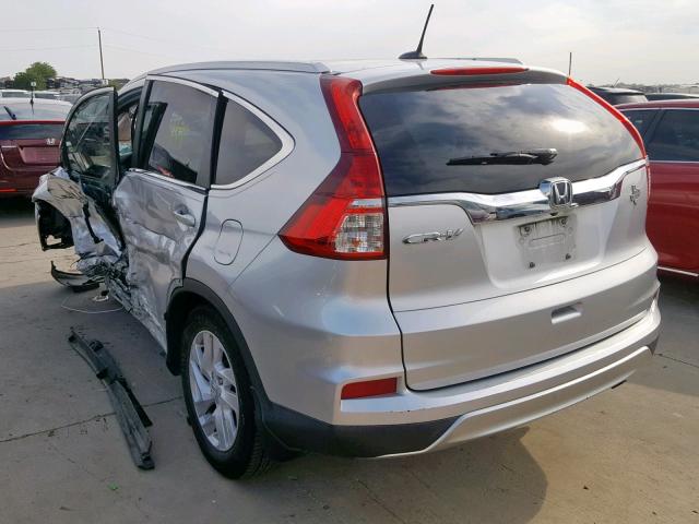 2HKRM3H75FH546612 - 2015 HONDA CR-V EXL SILVER photo 3