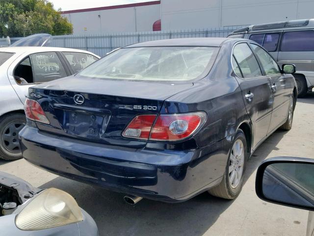 JTHBF30G430092366 - 2003 LEXUS ES 300 BLACK photo 4