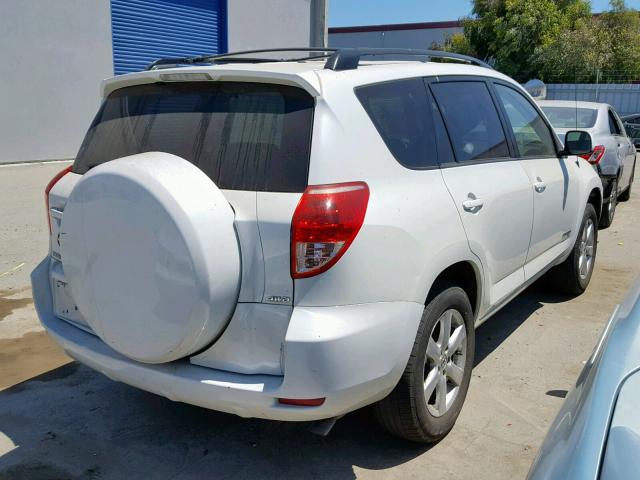 JTMBK34V475029699 - 2007 TOYOTA RAV4 LIMIT WHITE photo 4