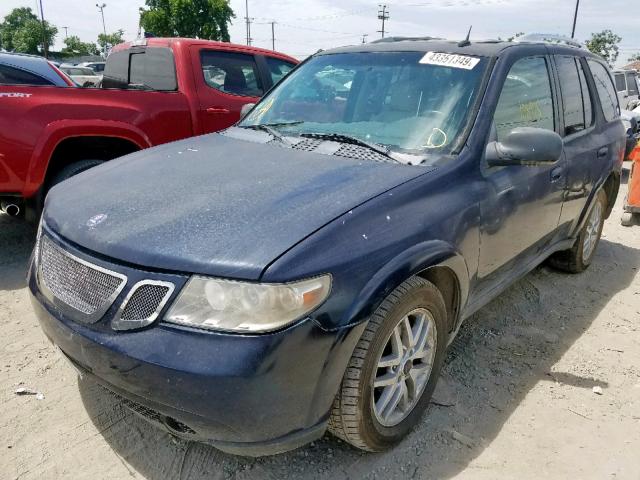 5S3ET13SX72800233 - 2007 SAAB 9-7X 4.2I BLUE photo 2