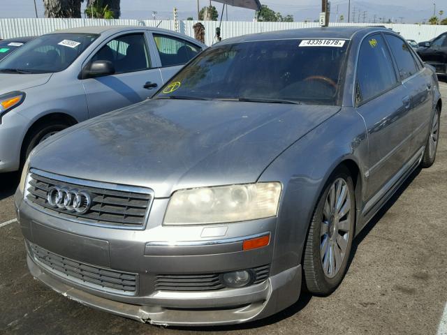 WAULL44E05N005238 - 2005 AUDI A8 4.2 QUA GRAY photo 2