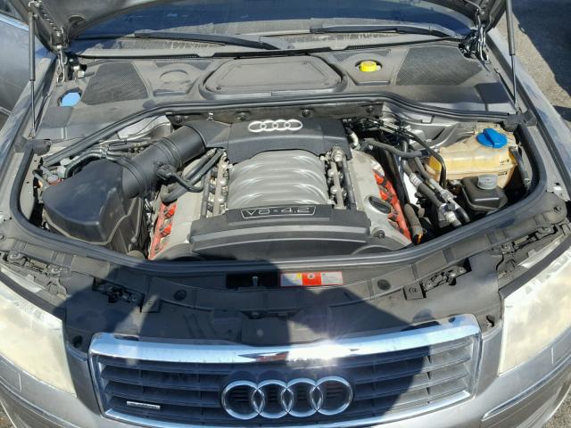 WAULL44E05N005238 - 2005 AUDI A8 4.2 QUA GRAY photo 7