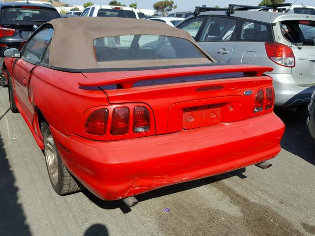 1FAFP45X0WF224304 - 1998 FORD MUSTANG GT RED photo 3