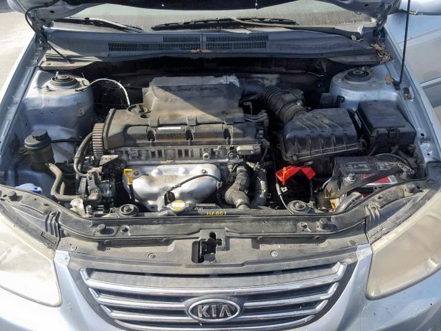 KNAFE122385575723 - 2008 KIA SPECTRA EX BLUE photo 7