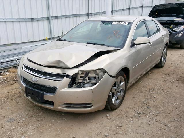 1G1ZC5EB0AF199595 - 2010 CHEVROLET MALIBU 1LT 金色 照片 2