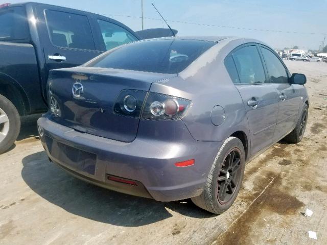 JM1BK12F871628127 - 2007 MAZDA 3 I GRAY photo 4