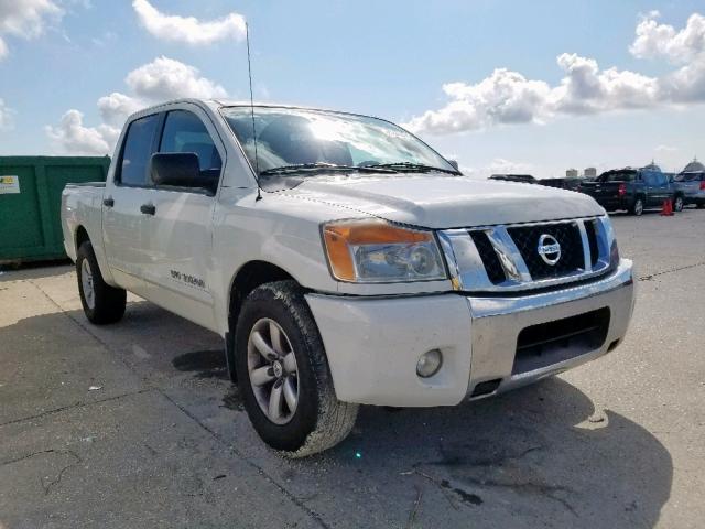 1N6BA0ED5BN303800 - 2011 NISSAN TITAN S WHITE photo 1