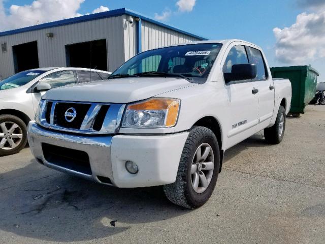 1N6BA0ED5BN303800 - 2011 NISSAN TITAN S WHITE photo 2