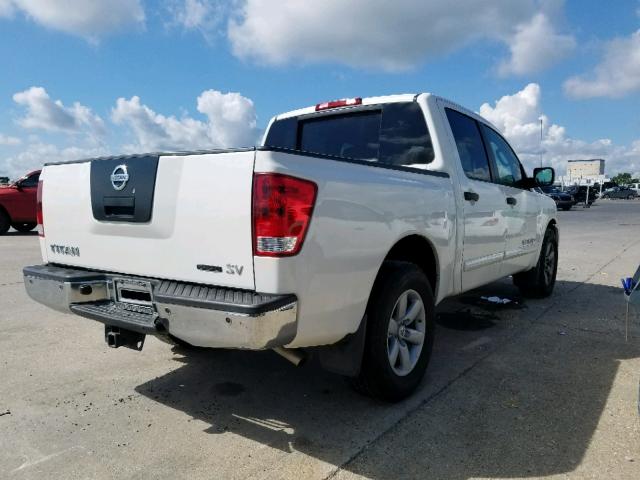 1N6BA0ED5BN303800 - 2011 NISSAN TITAN S WHITE photo 4