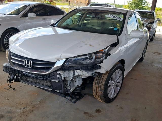 1HGCR2F8XFA062778 - 2015 HONDA ACCORD EXL WHITE photo 2