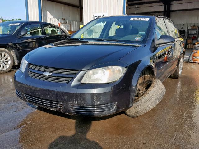 1G1AT58H297298969 - 2009 CHEVROLET COBALT LT BLACK photo 2