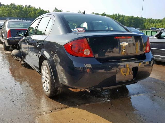 1G1AT58H297298969 - 2009 CHEVROLET COBALT LT BLACK photo 3