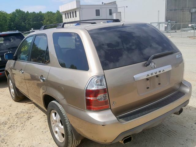 2HNYD18215H522443 - 2005 ACURA MDX TAN photo 3