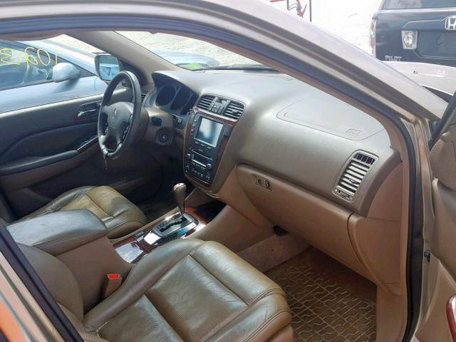 2HNYD18215H522443 - 2005 ACURA MDX TAN photo 5