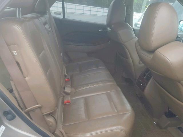 2HNYD18215H522443 - 2005 ACURA MDX TAN photo 6