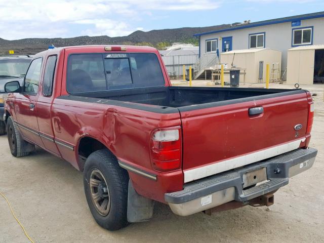 1FTYR44V42PB73553 - 2002 FORD RANGER SUP MAROON photo 3