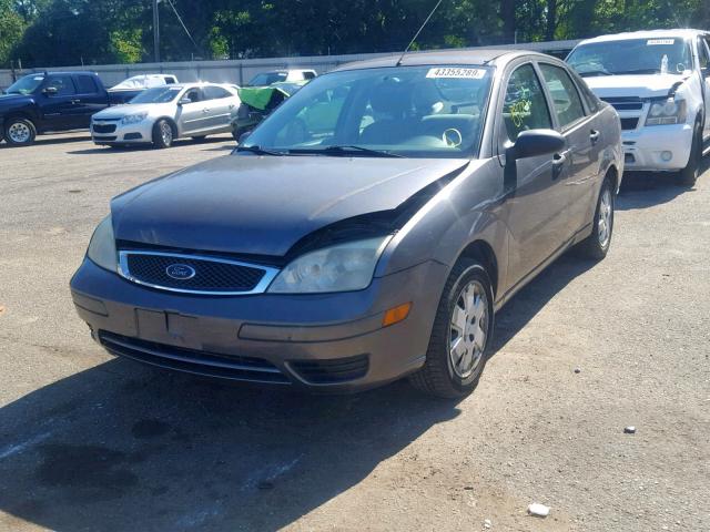 1FAFP34N87W170813 - 2007 FORD FOCUS ZX4 GRAY photo 2