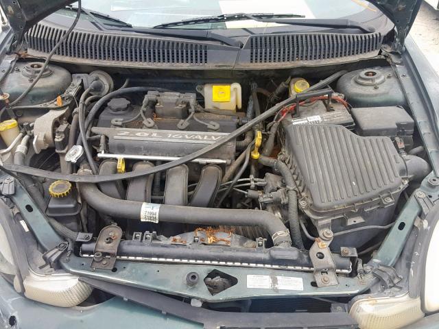 1B3ES46C8YD589166 - 2000 DODGE NEON BASE GREEN photo 7