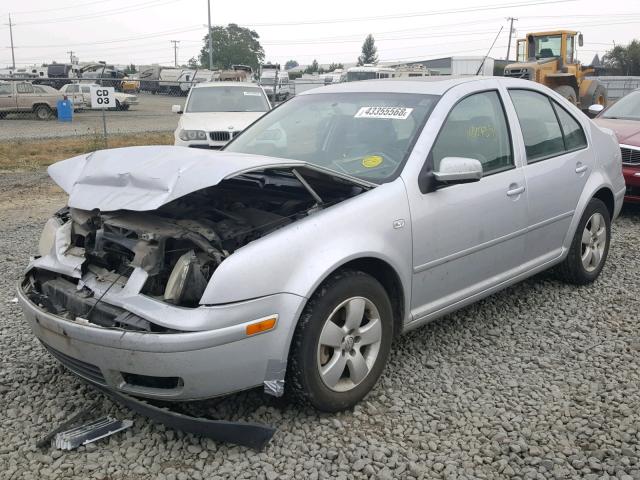 3VWSK69M23M060954 - 2003 VOLKSWAGEN JETTA GLS SILVER photo 2