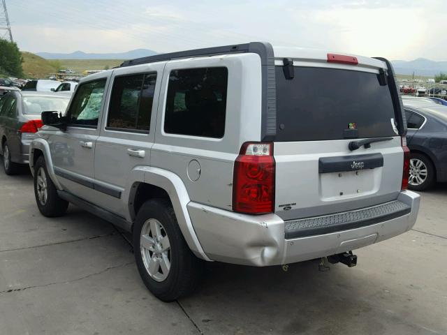 1J8HH48K97C599085 - 2007 JEEP COMMANDER SILVER photo 3