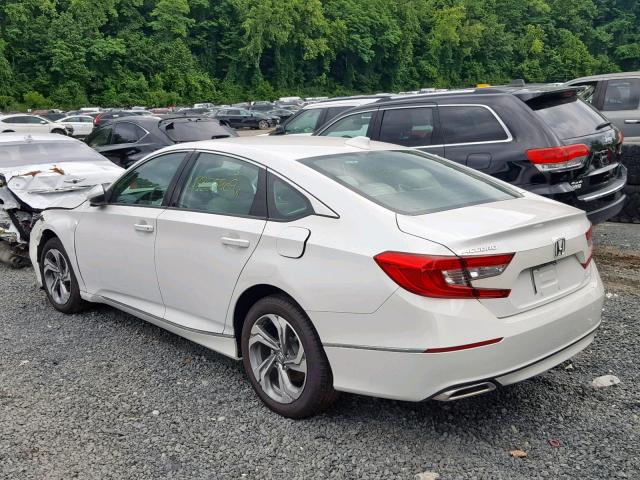 1HGCV2F55JA019492 - 2018 HONDA ACCORD EXL WHITE photo 3