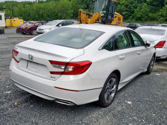 1HGCV2F55JA019492 - 2018 HONDA ACCORD EXL WHITE photo 4