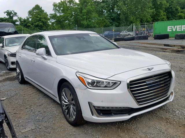 KMHG54JHXJU037705 - 2018 GENESIS G90 ULTIMA WHITE photo 1