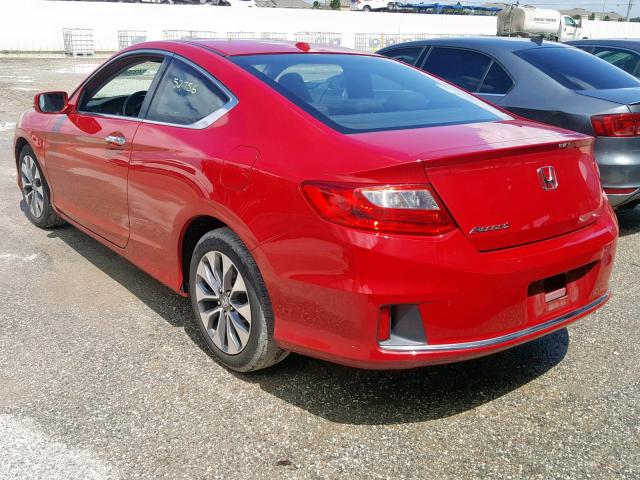 1HGCT1B84FA010385 - 2015 HONDA ACCORD EXL RED photo 3