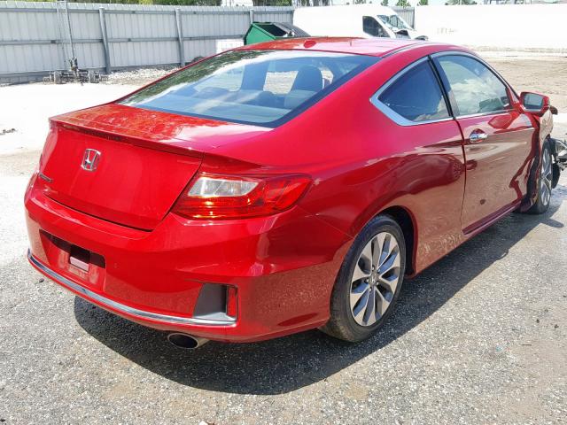 1HGCT1B84FA010385 - 2015 HONDA ACCORD EXL RED photo 4