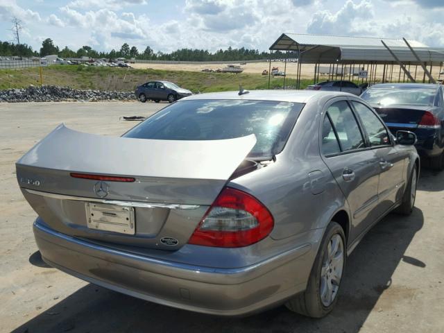 WDBUF56X57B093600 - 2007 MERCEDES-BENZ E 350 BROWN photo 4