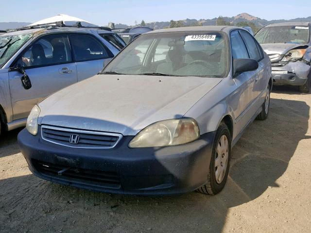 2HGEJ661XYH579531 - 2000 HONDA CIVIC BASE SILVER photo 2