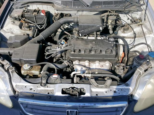 2HGEJ661XYH579531 - 2000 HONDA CIVIC BASE SILVER photo 7
