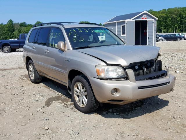 JTEDW21A460014717 - 2006 TOYOTA HIGHLANDER TAN photo 1