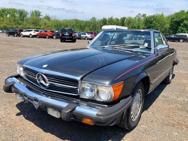 WDBBA48D8GA054699 - 1986 MERCEDES-BENZ 560 SL BLACK photo 2