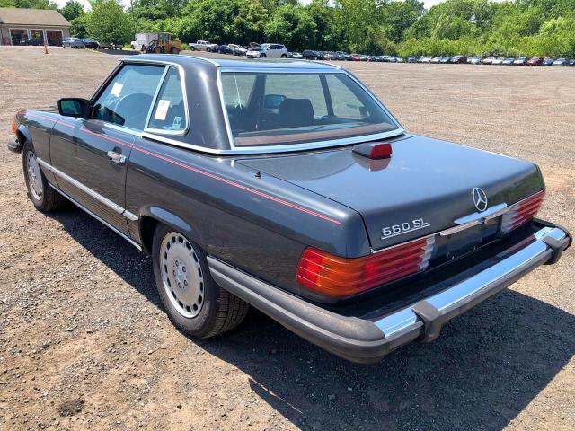 WDBBA48D8GA054699 - 1986 MERCEDES-BENZ 560 SL BLACK photo 3