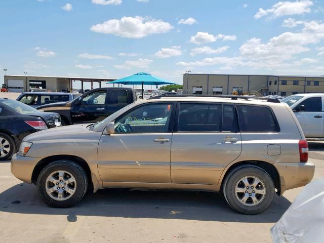 JTEGP21A040006475 - 2004 TOYOTA HIGHLANDER GOLD photo 9