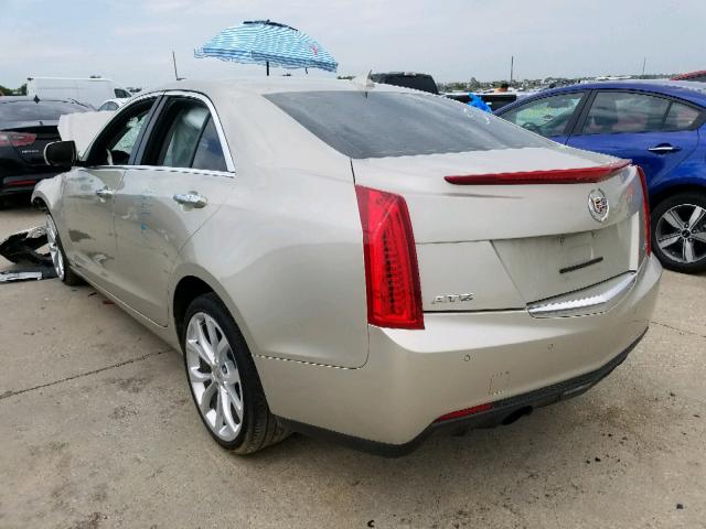 1G6AB5RXXE0109507 - 2014 CADILLAC ATS LUXURY GOLD photo 3