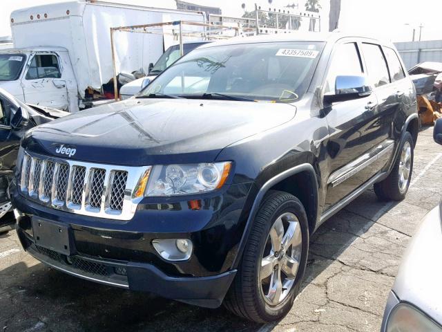 1C4RJFCT3CC160258 - 2012 JEEP GRAND CHER BLACK photo 2