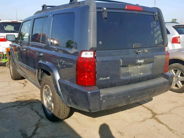 1J8HG48K97C628300 - 2007 JEEP COMMANDER GRAY photo 3