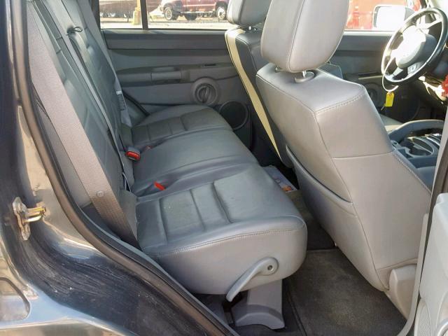 1J8HG48K97C628300 - 2007 JEEP COMMANDER GRAY photo 6