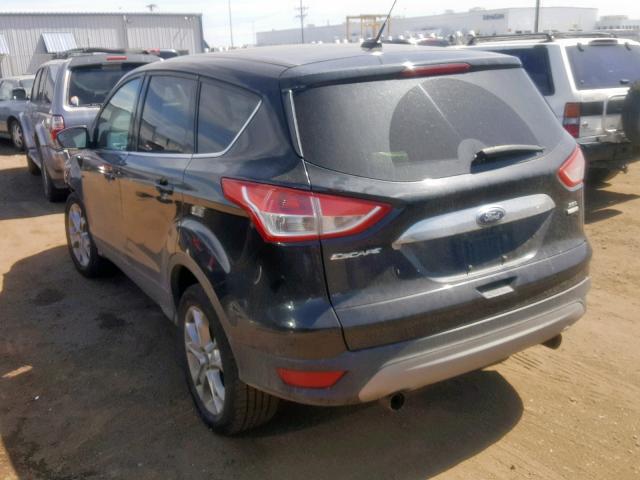 1FMCU9H92DUA79836 - 2013 FORD ESCAPE SEL BLACK photo 3