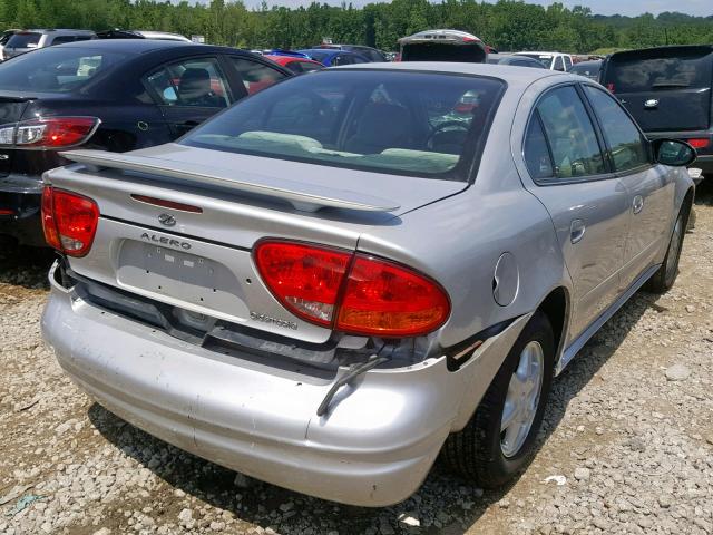 1G3NL52F03C222603 - 2003 OLDSMOBILE ALERO GL SILVER photo 4