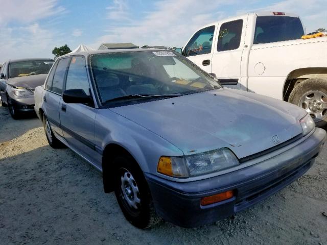 1HGED3649KA071539 - 1989 HONDA CIVIC DX SILVER photo 1