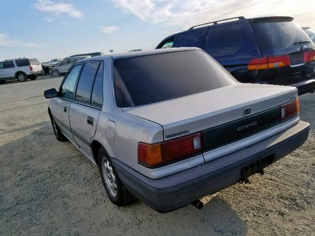 1HGED3649KA071539 - 1989 HONDA CIVIC DX SILVER photo 3