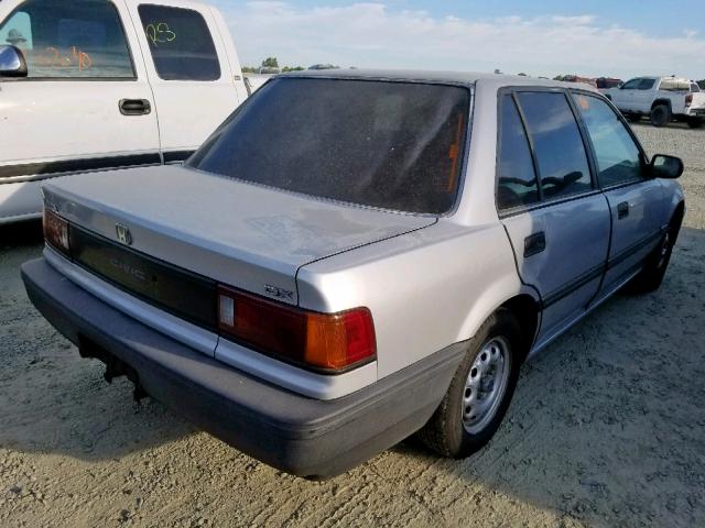 1HGED3649KA071539 - 1989 HONDA CIVIC DX SILVER photo 4