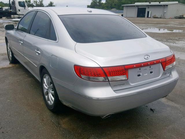 KMHFC46F77A218473 - 2007 HYUNDAI AZERA SE SILVER photo 3