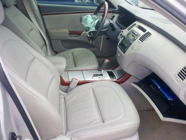 KMHFC46F77A218473 - 2007 HYUNDAI AZERA SE SILVER photo 5