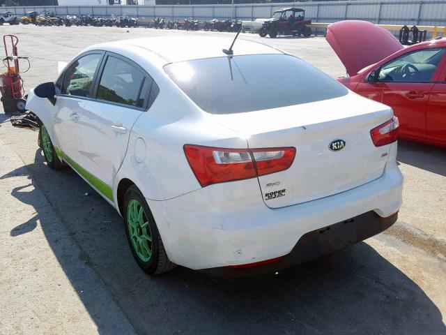 KNADM4A30G6621717 - 2016 KIA RIO LX WHITE photo 3